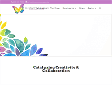 Tablet Screenshot of creativitychrysalis.com